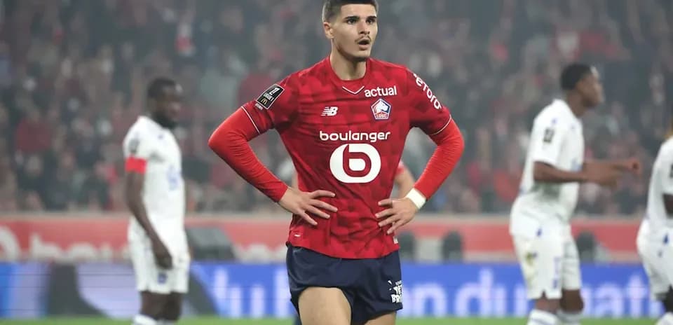 Jugador del Lille en acción durante un partido