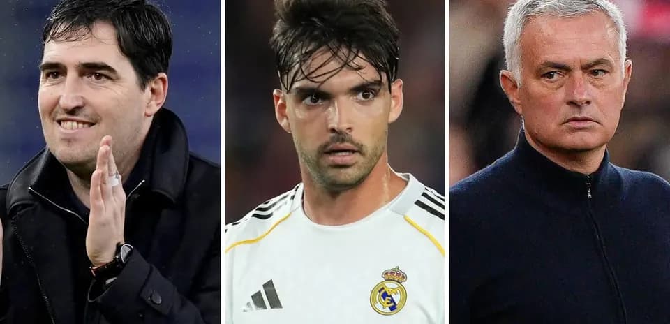 Tres hombres en diferentes roles futbolísticos