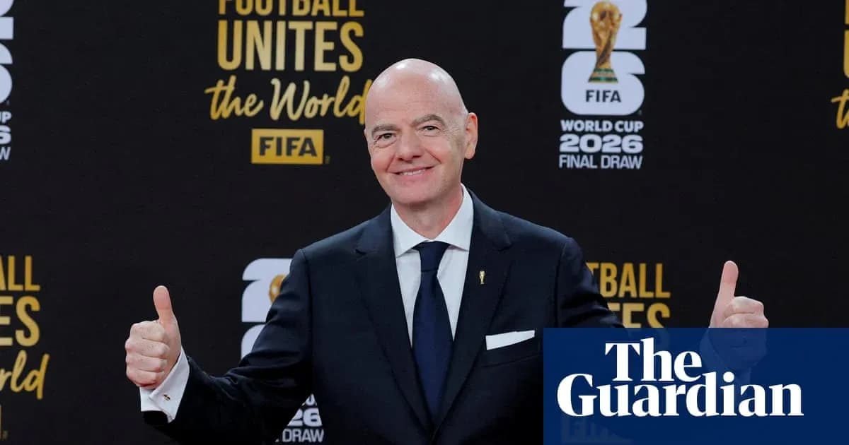 Gianni Infantino en el sorteo de la Copa Mundial 2026