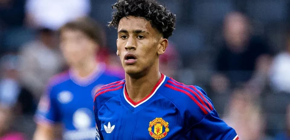 Jugador de Manchester United en acción durante el partido