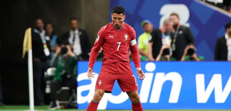 Cristiano Ronaldo celebrando un gol con Portugal