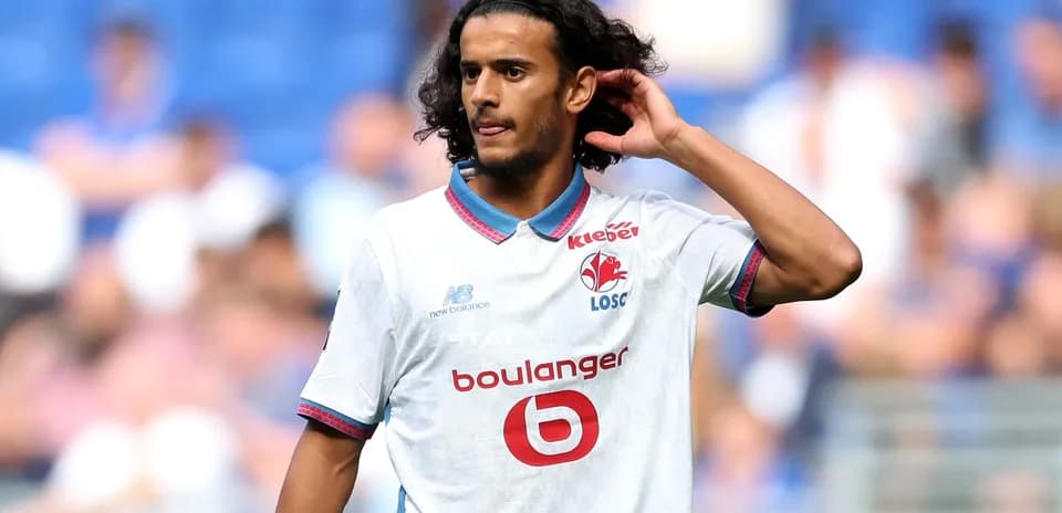 Jugador de Lille OSC en el campo durante un partido