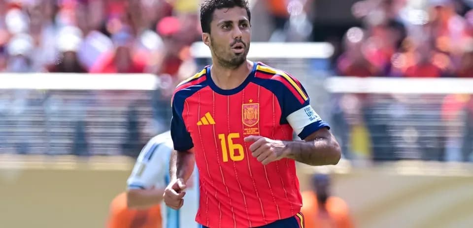 Jugador de España en acción durante un partido