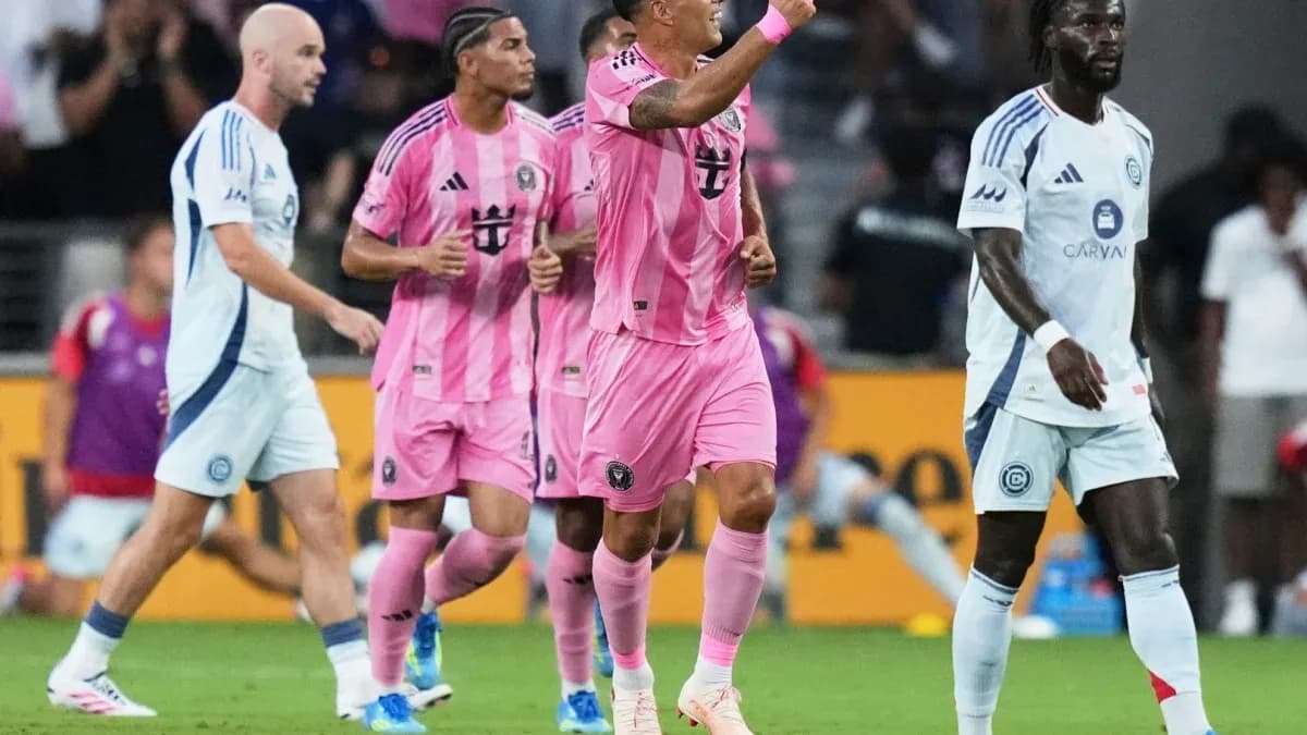 Jugadores de Inter Miami celebrando un gol en partido