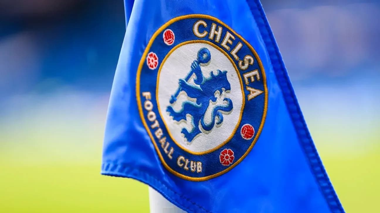 Bandera del Chelsea Football Club en el estadio