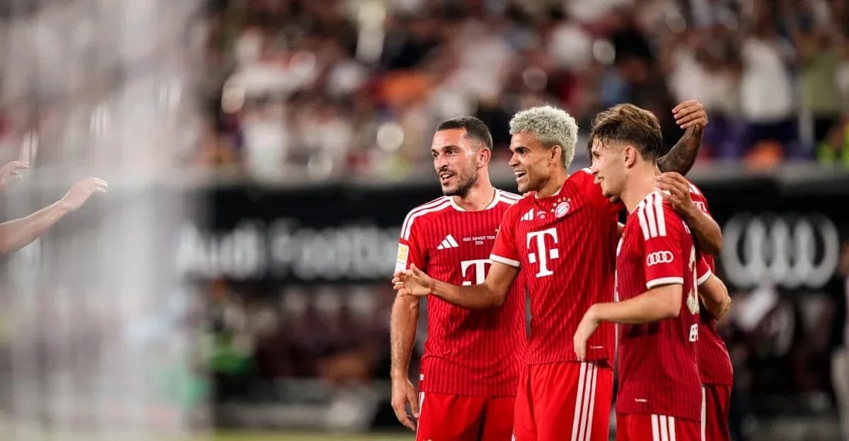 Jugadores de Bayern Múnich celebrando un gol