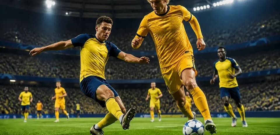 Jugadores compitiendo por el balón en un partido