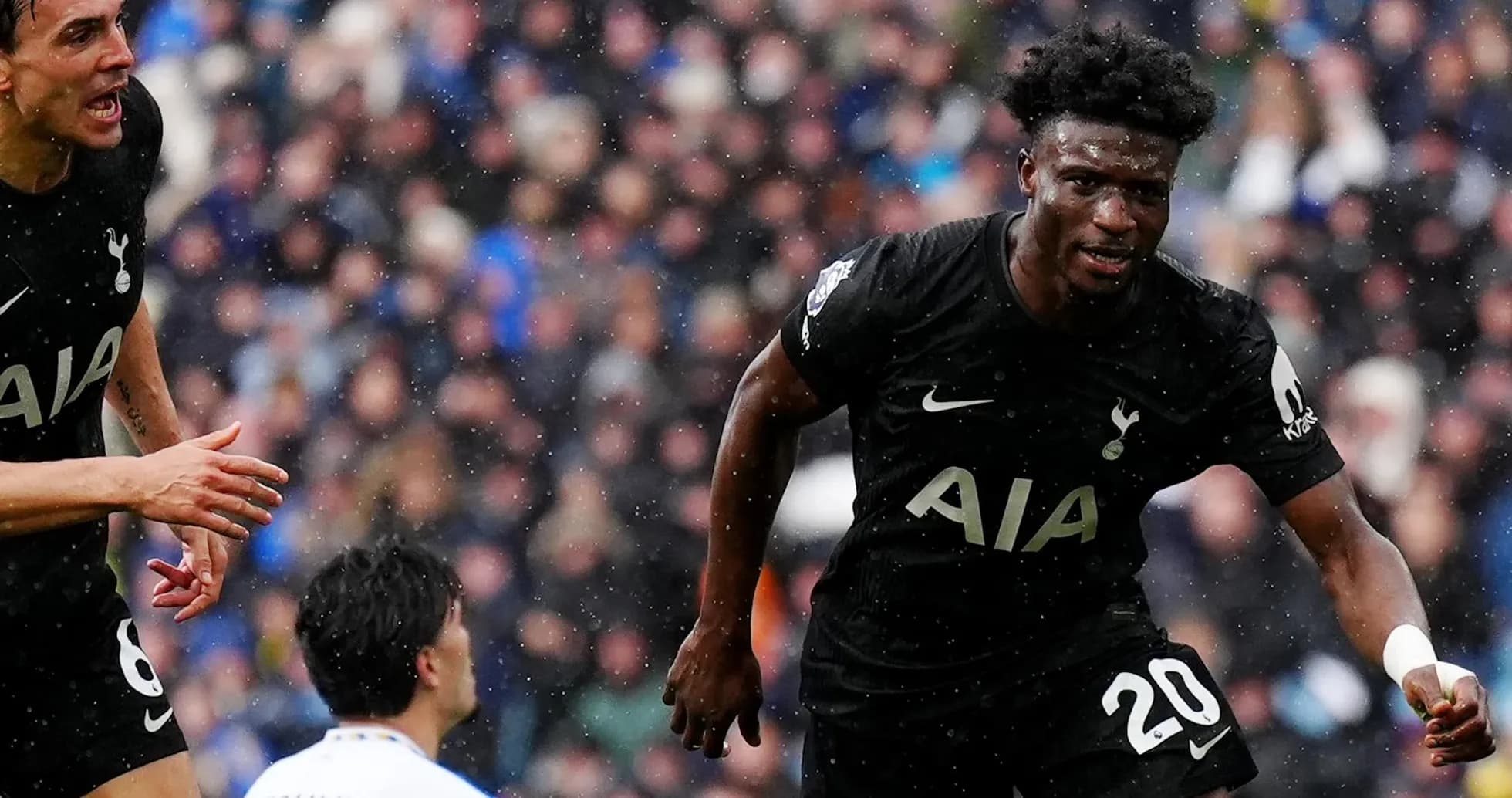 Jugadores del Tottenham celebrando un gol