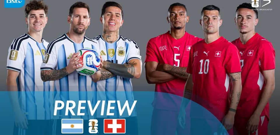 Jugadores de Argentina y Suiza en previo de cuartos