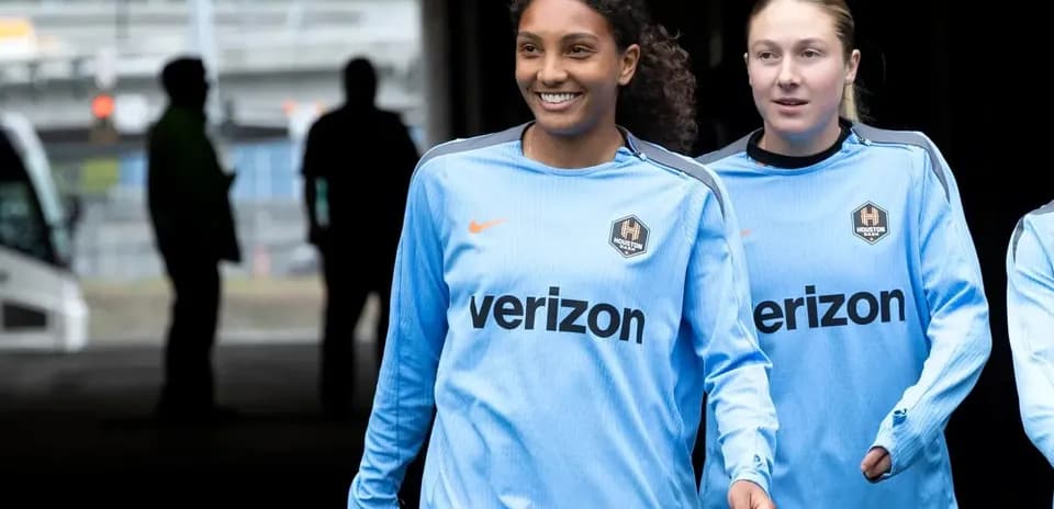 Jugadoras del Houston Dash antes del partido