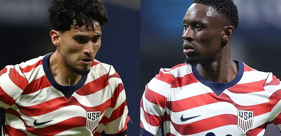 Jugadores de la selección de EE. UU. en acción