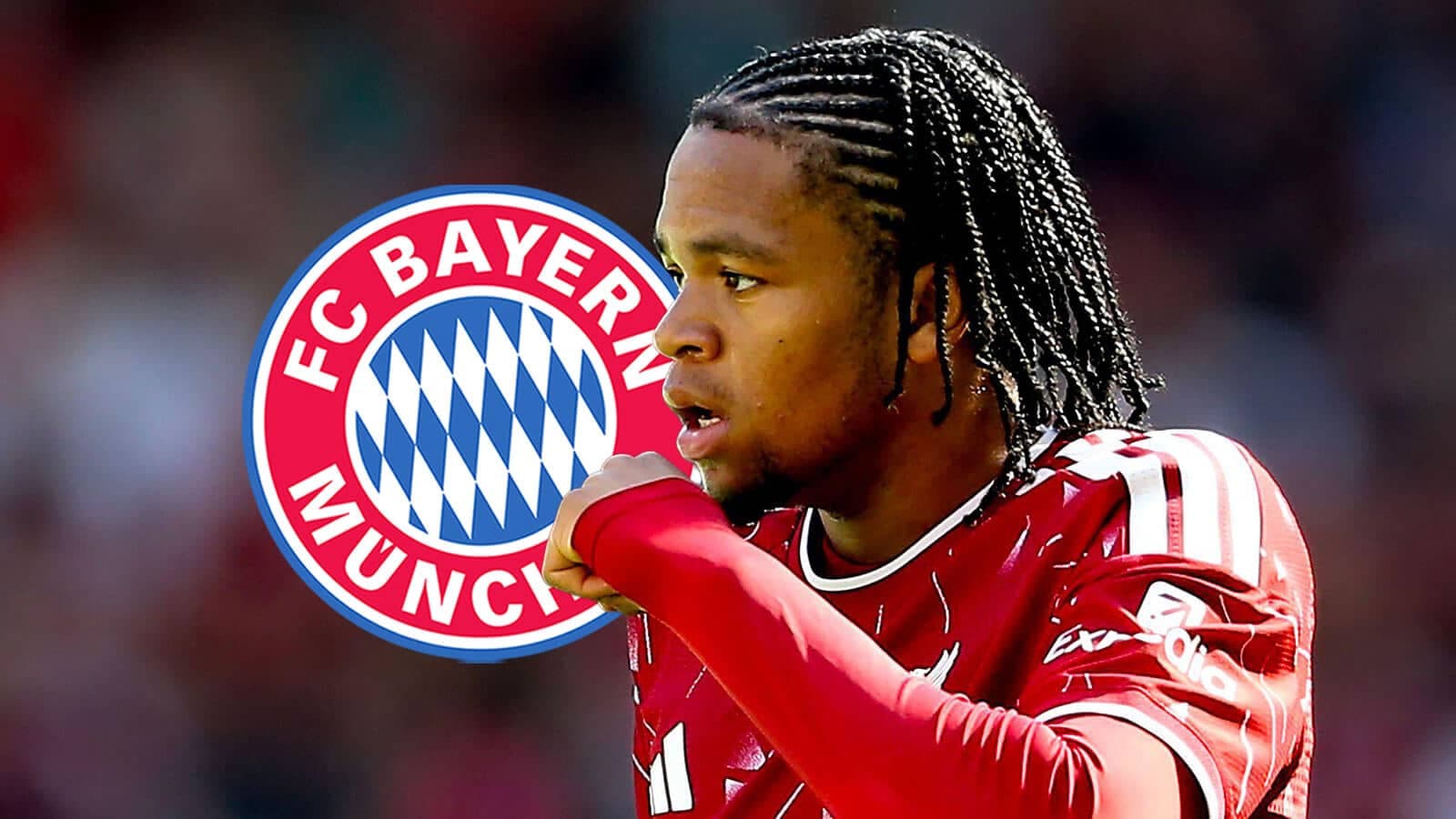 Jugador de Bayern Múnich celebrando en el campo