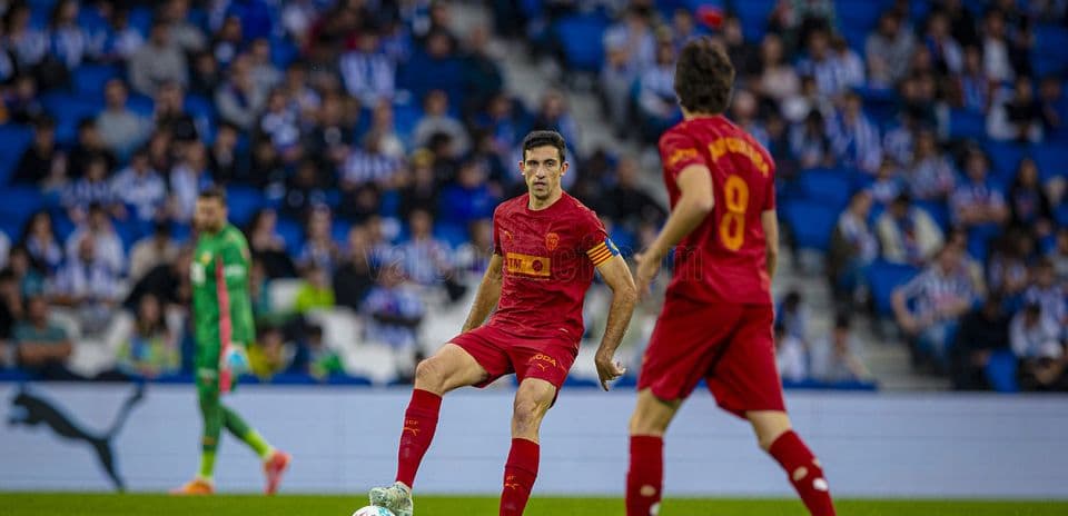 Jugadores de Valencia en partido de fútbol