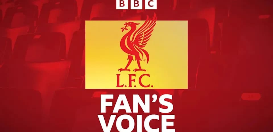 Logo de Liverpool FC con texto 'FAN'S VOICE'