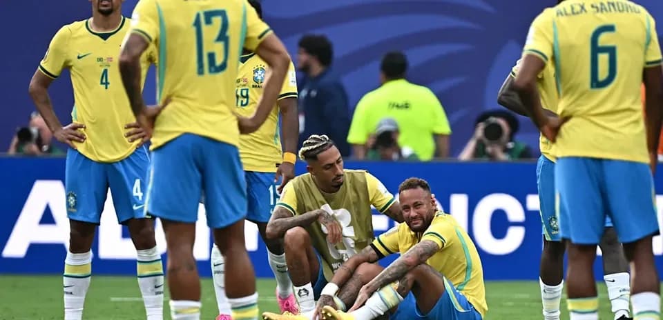 Jugadores de Brasil preocupados tras caída de Neymar