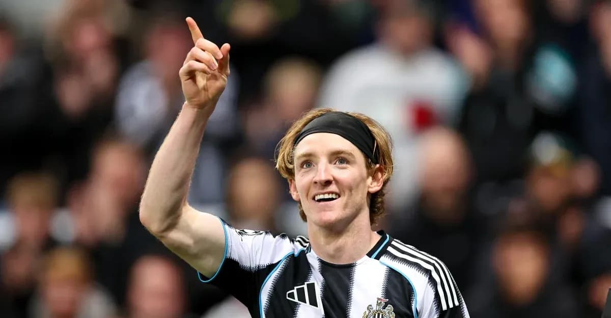 Jugador de Newcastle United celebrando un gol
