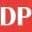 Logo con las letras DP en fondo rojo