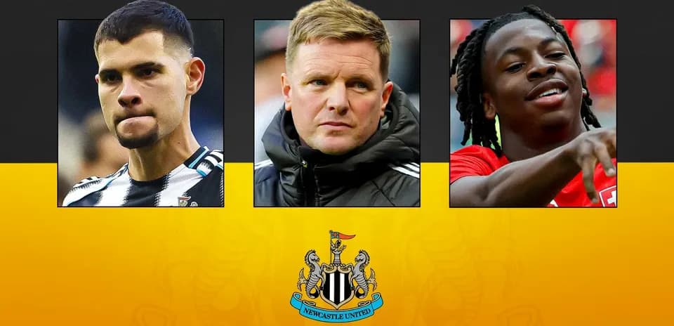 Tres jugadores y entrenador de Newcastle United