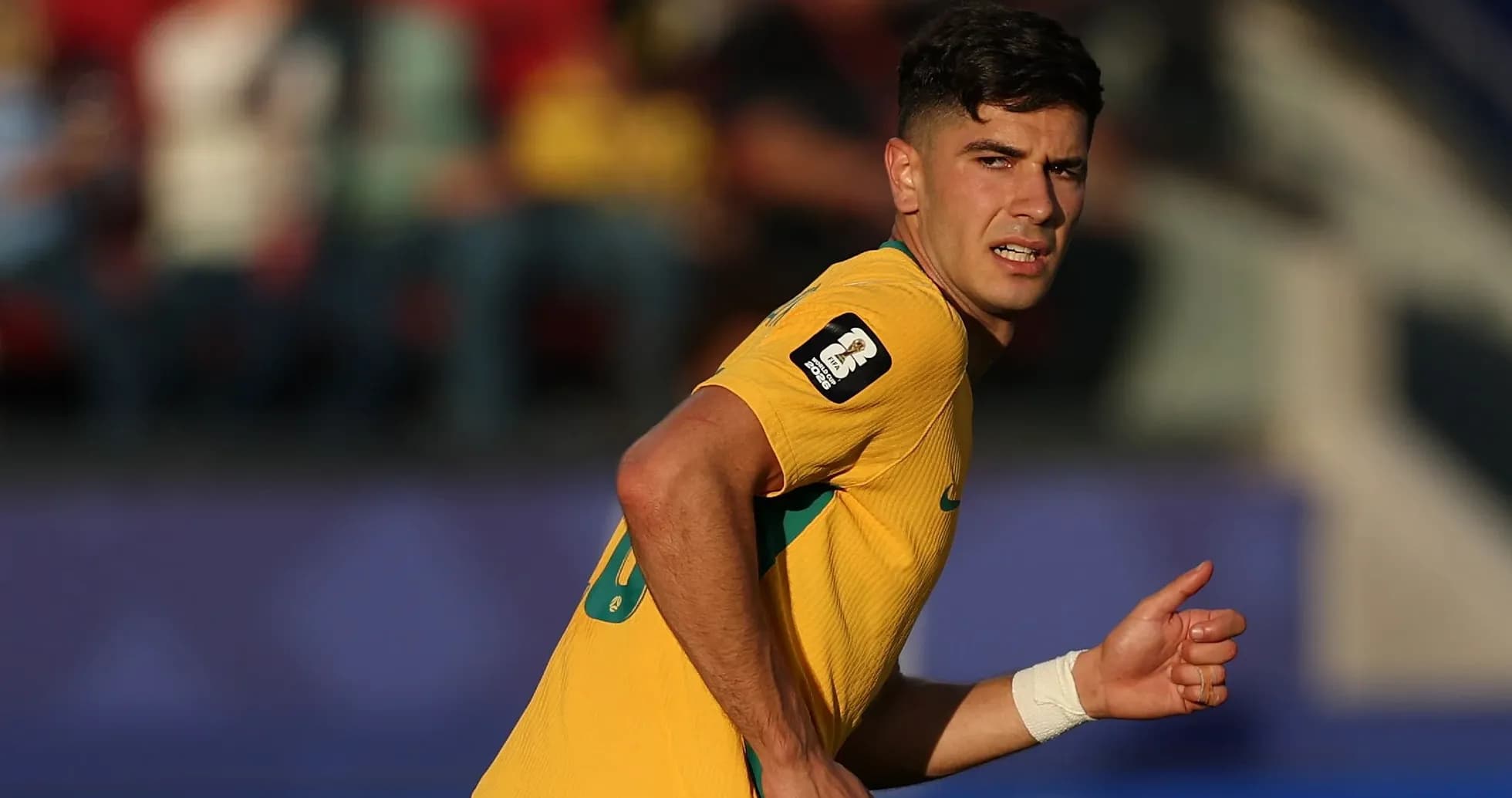 Jugador australiano corriendo durante un partido