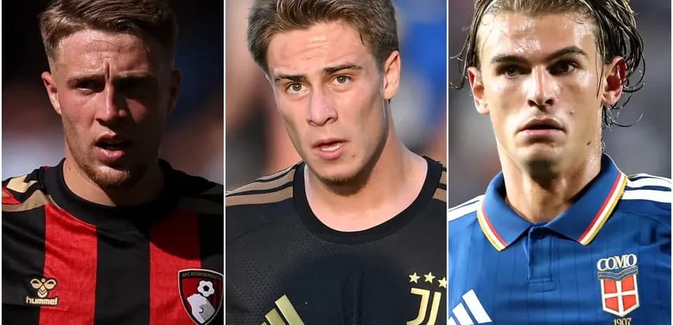 Tres futbolistas en acción durante partidos recientes