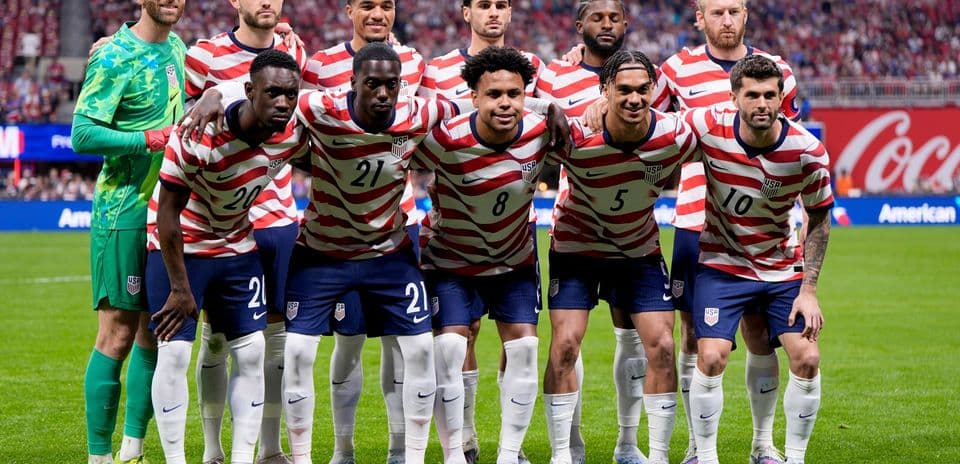 Jugadores de Estados Unidos en la alineación