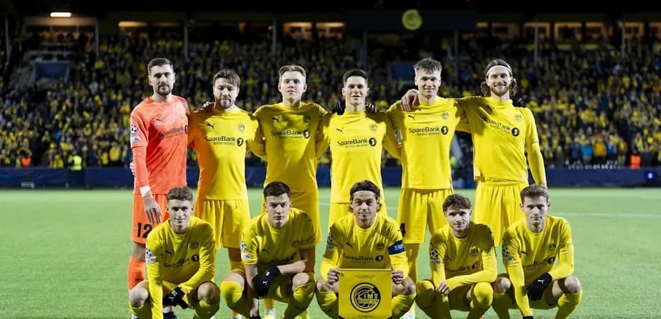 Equipo Bodo/Glimt posando antes del partido