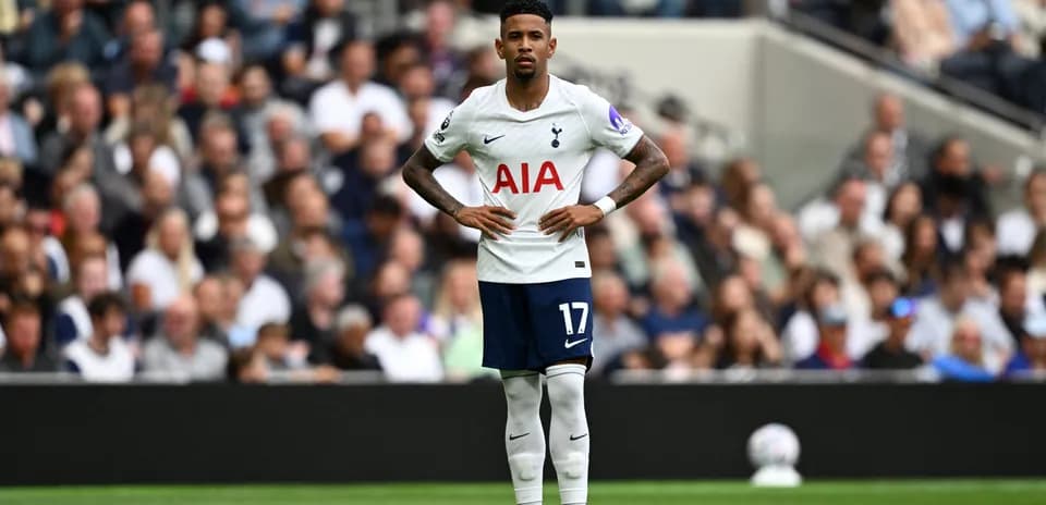 Jugador de Tottenham durante el partido