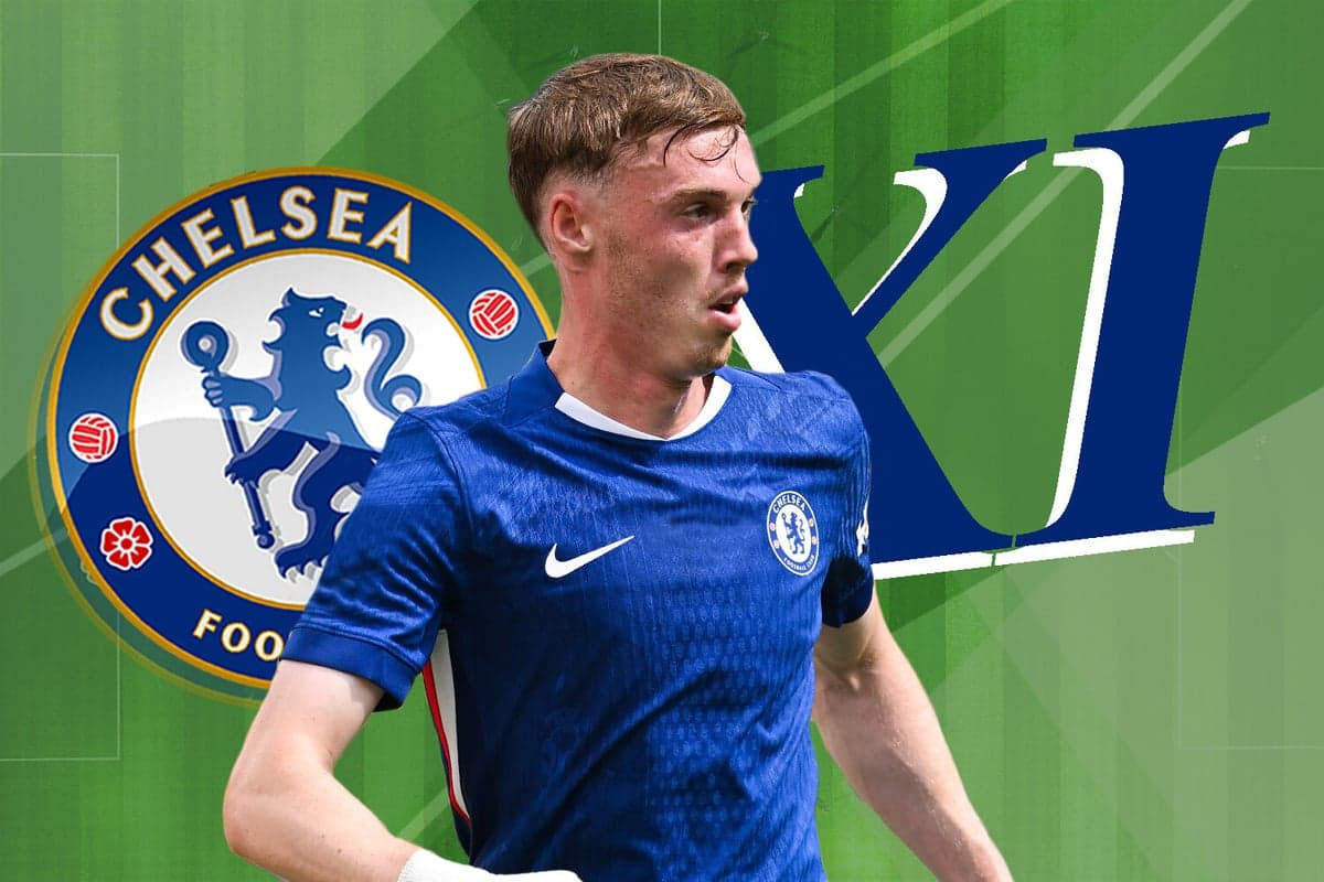 Jugador de Chelsea en uniforme azul en acción