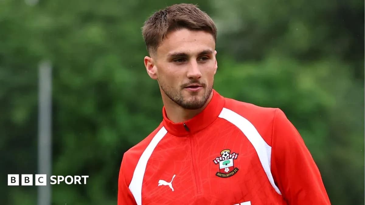 Jugador de Southampton en sesión de entrenamiento