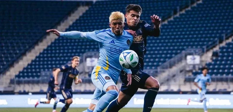 Jugando el balón entre Philadelphia Union II y Atlanta United II