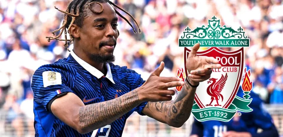 Jugador de Francia celebrando durante un partido