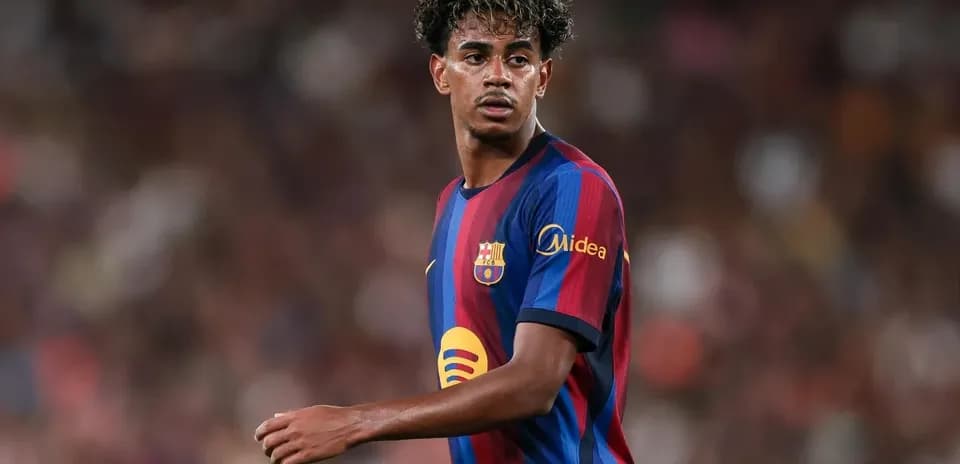 Jugador de FC Barcelona en el campo durante partido