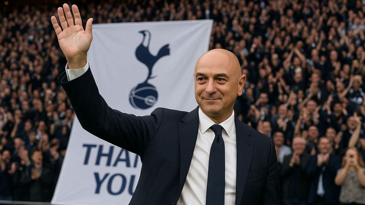 Hombre saludando en evento de Tottenham Hotspur