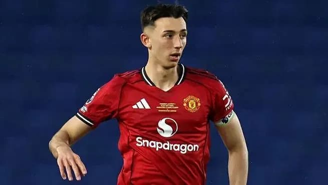 Jugador de Manchester United en acción durante el partido