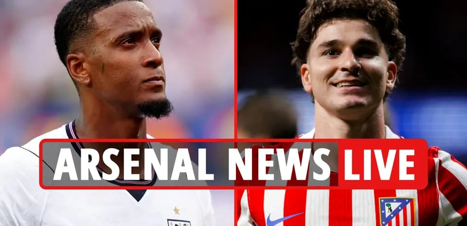 Jugadores de fútbol de Arsenal y Atlético posando para foto
