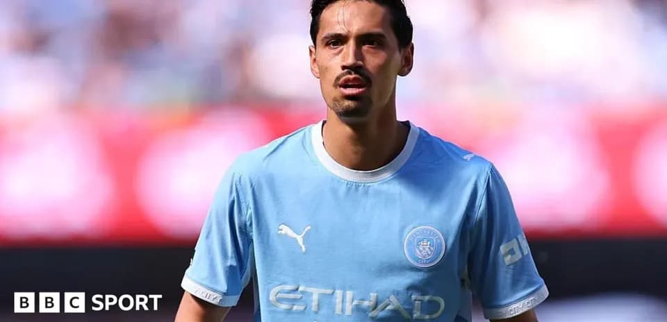 Jugador de Manchester City en el campo