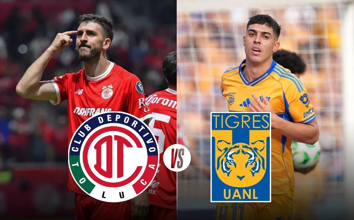 Toluca contra Tigres UANL en la Champions