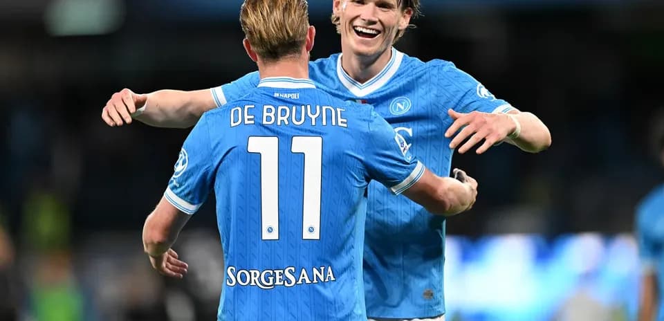 Jugadores del Napoli celebrando un gol