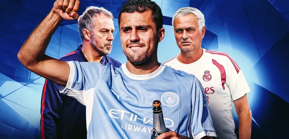 Jugador sosteniendo botella con entrenadores de fondo