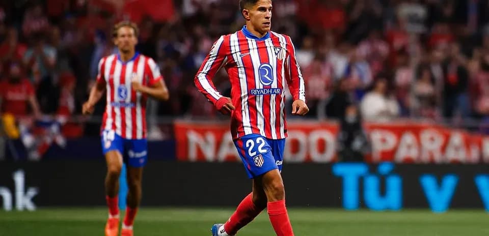 Jugador del Atlético de Madrid en acción