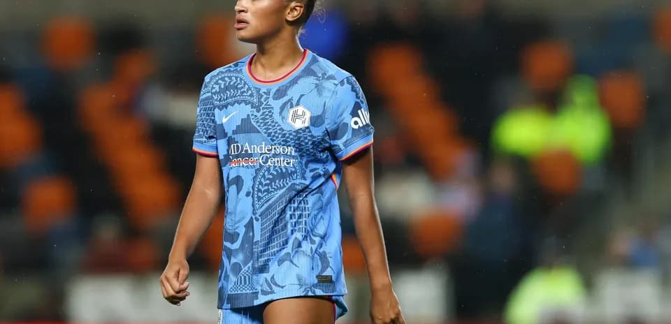 Jugadora de Houston Dash en el partido
