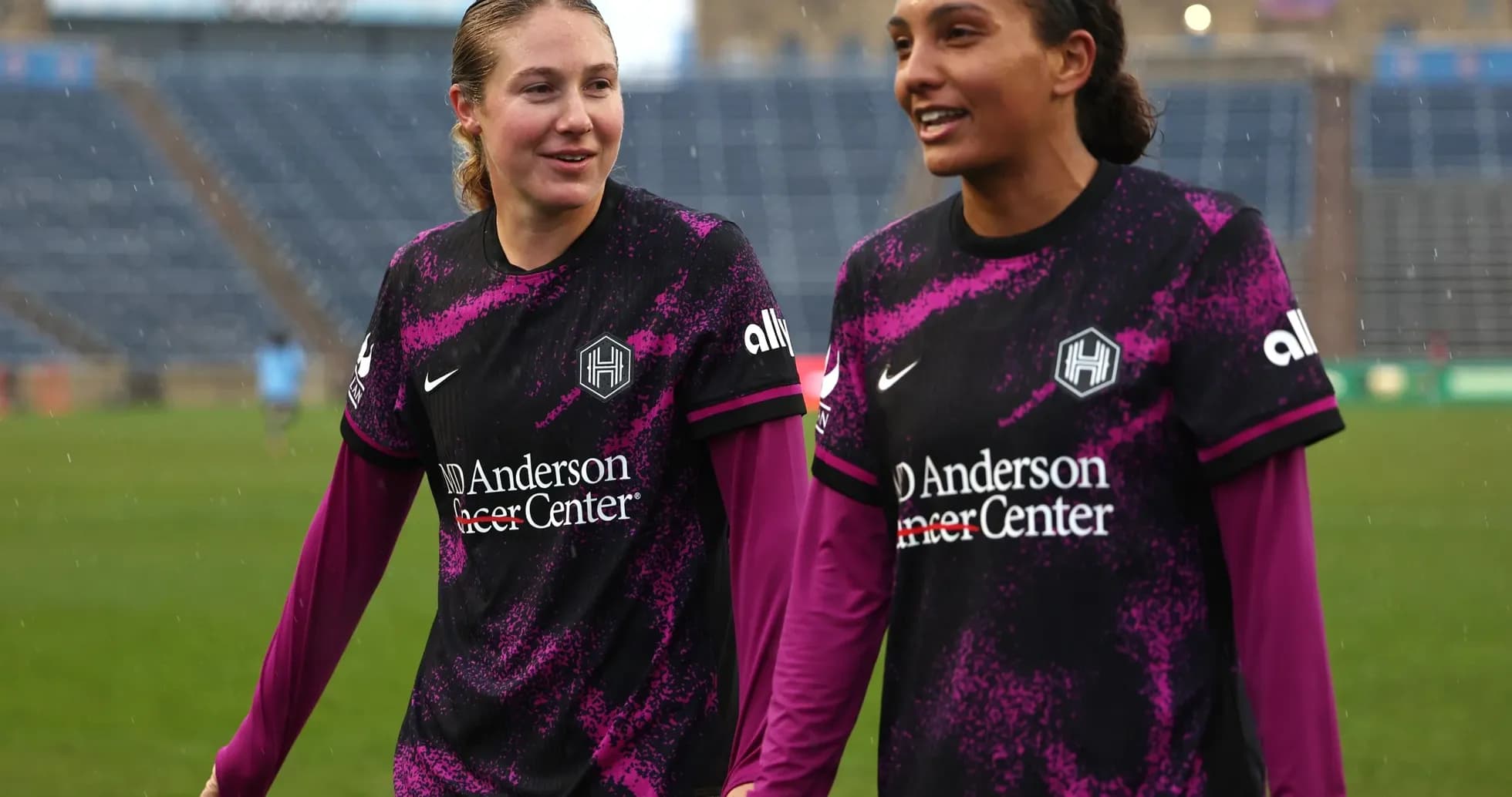 Jugadoras de Houston Dash en el campo