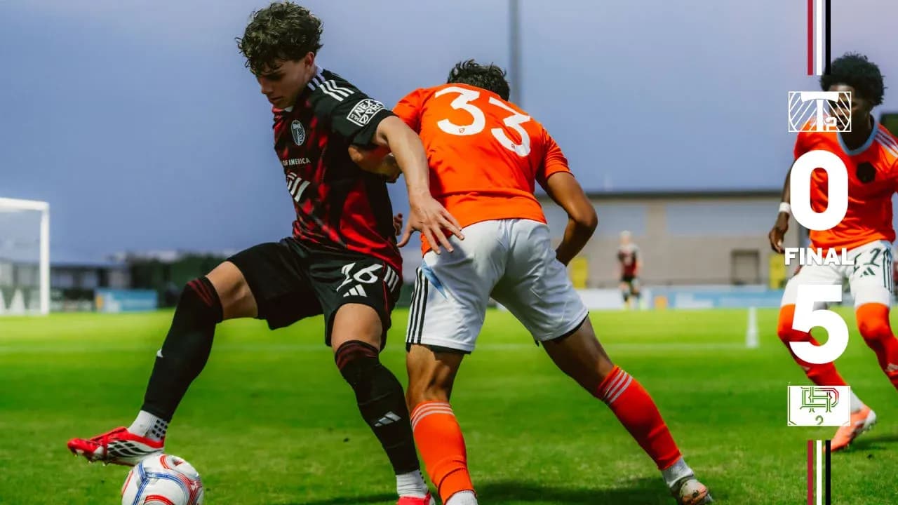 Jugador del Portland Timbers II contra Houston Dynamo FC II