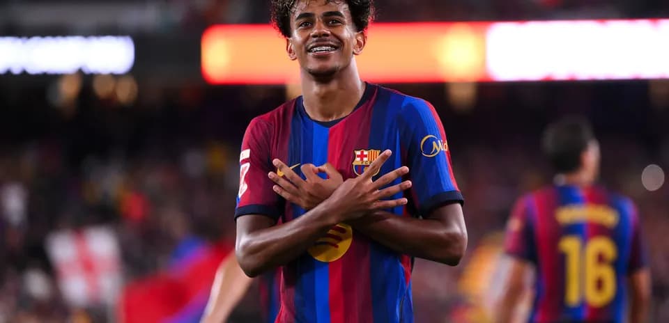 Jugador de FC Barcelona celebrando un gol
