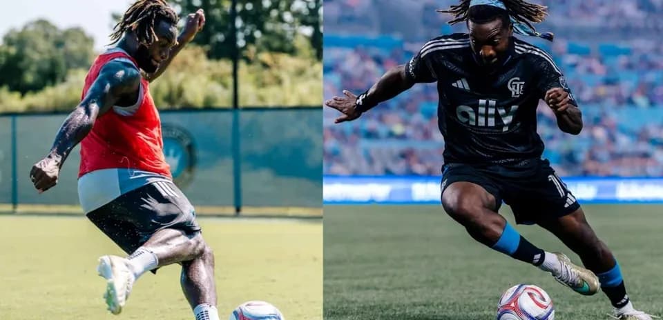 Jugador entrenando y jugando en partidos de fútbol
