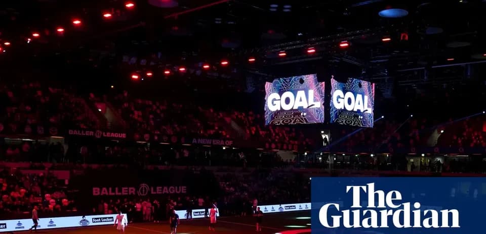 Pantalla de goles iluminada en evento deportivo
