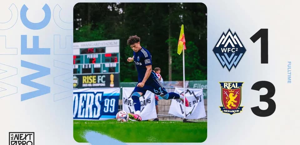 Jugador de Vancouver Whitecaps II en acción