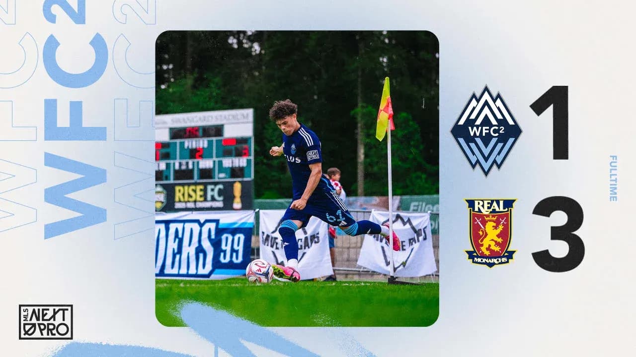 Jugador de Vancouver Whitecaps II en acción