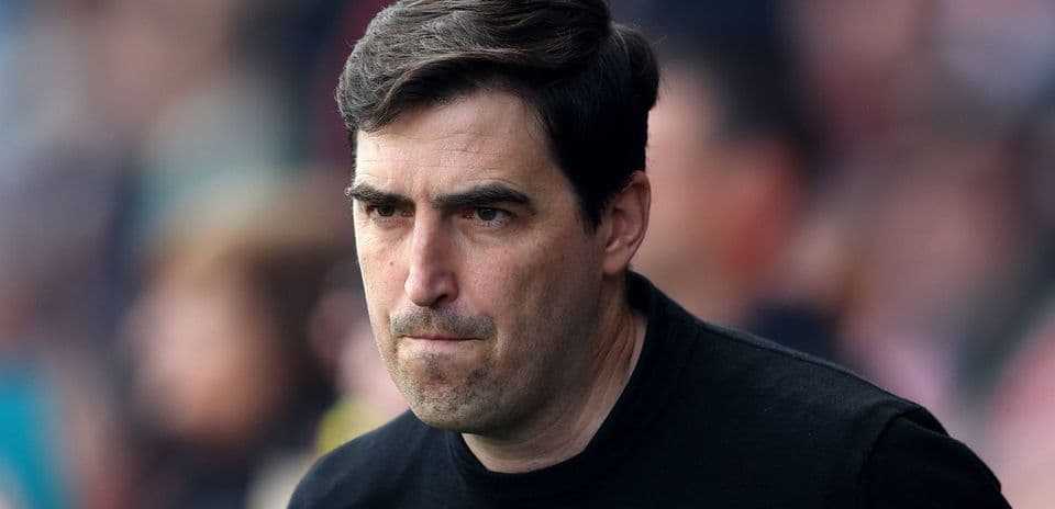 Entrenador observando el partido desde la línea lateral