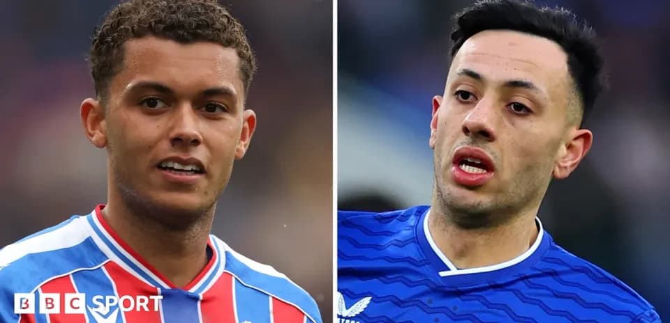Jugadores de Crystal Palace y Everton en retratos